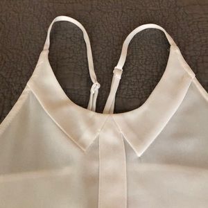 Lauren Conrad Chiffon White Top